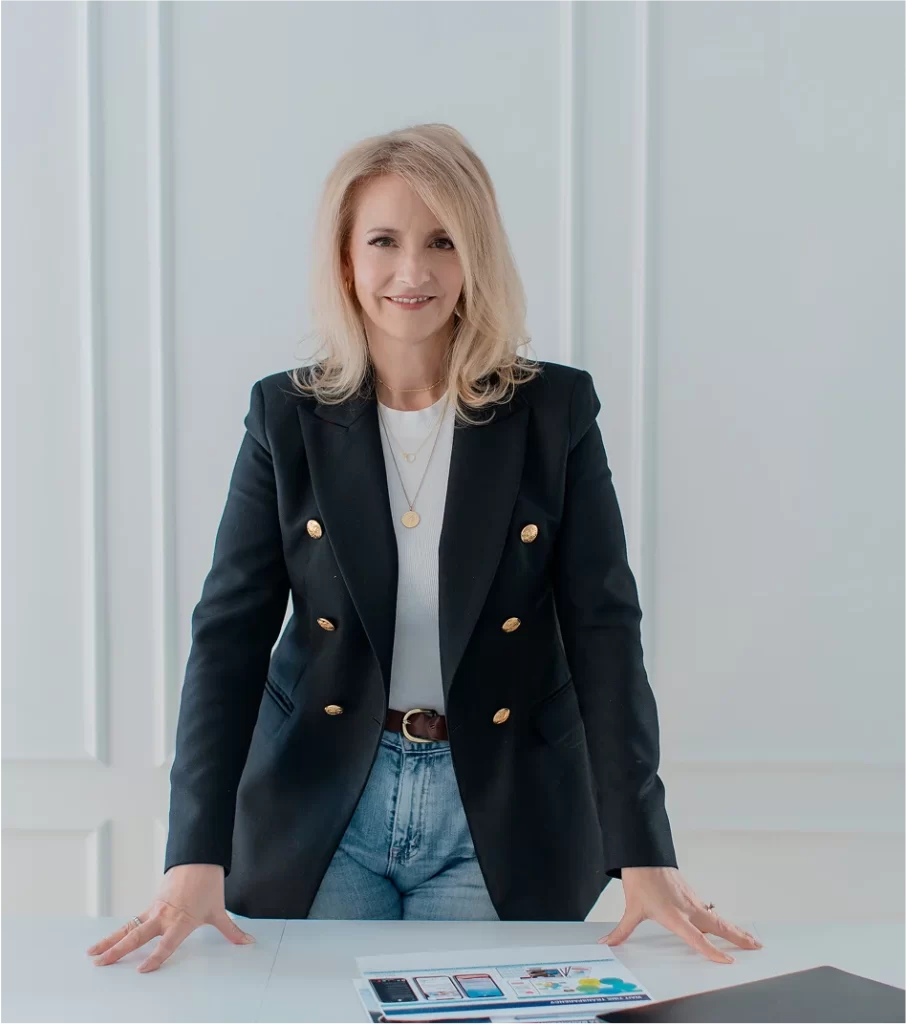 Caroline Stacey, an award-winning business consultant, recognized for driving digital transformation and strategic growth for global organizations